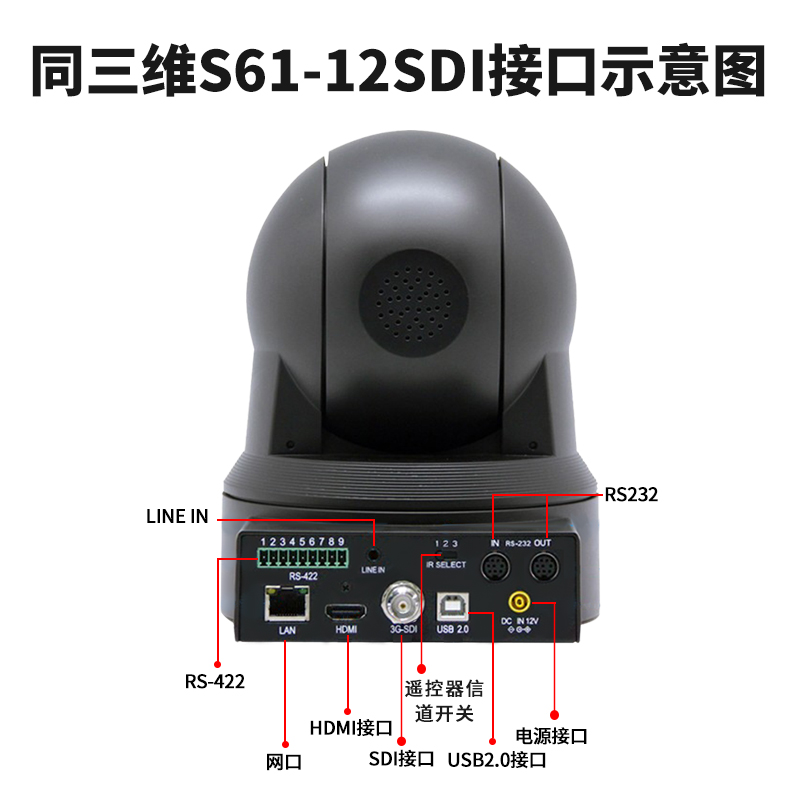 同三維S61-12SDI高清攝像機(jī)